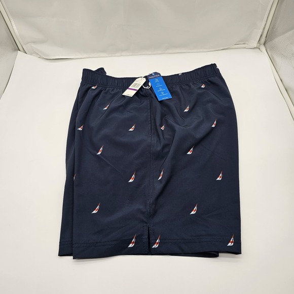 Nautica Other - Nautica Shorts Men's Size XXL Blue Tropical Beach Sail Swim Trunks NWT Quick Dry